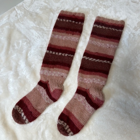 Hand knitted long socks - Picture 1 of 9